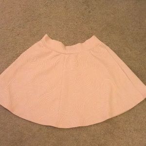 Blush high waisted skater skirt